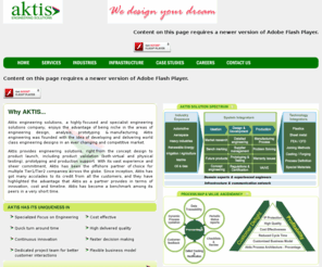 aktisengineering.com: Aktis Engineering - Engineering outsourcing services companies in India - Cad Services, Product Development, Product Design, Mechanical Design, Mechanical Engineering, Cae Services, Prototyping, Testing
Aktis engineering solutions - a highly focused and specialist engineering solutions company