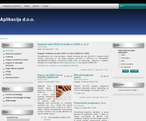 aplikacija.com: Naslovnica
Aplikacija - programska rješenja za zdravstvene ustanove