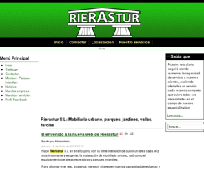 rierastur.com: Rierastur S.L: Mobiliario urbano, parques, jardines, vallas, farolas
Empresa Asturiana lider en mobiliario urbano