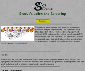 scidocs.org: SciDocs Investment Club
