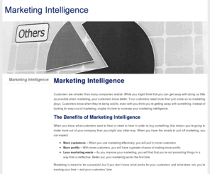 intertech.org: Marketing Intelligence
Customers know when they’re being sold to, even with you think you’re getting away with something.