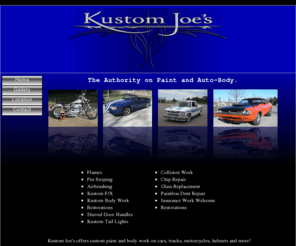 kustomjoes.com: Kustom Joe's
Kustom Joe's auto body paint. Custom Paint