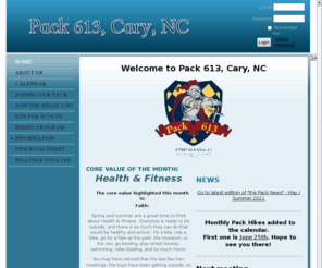 pack613.com: Pack 613
Cub Scout pack 613, Colonial Baptist Church, Cary, NC