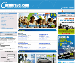 benitravel.com: OUR TRAVEL AGENCY for BENICASSIM FESTIVAL (FIB), 2011 bookings with FREE Axa Travel insurance.
The most complete Benicassim Festival FIB 2011 website , ALL accommodations and Airport transfers with the BEST conditions and package deals during FiberFib Festival 2011! Check our Special FIB OFFERS!