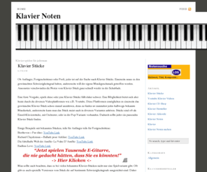 klavier-noten.net: Klavier Noten — Klavier spielen für jederman
Klavier spielen für jederman