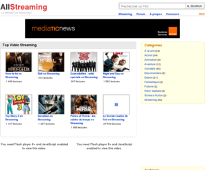 allstreaming.fr: All Streaming - Films en Streaming, Bandes annonces Streaming
Streaming Vidéo : Series en Streaming, Films en Streaming, Bandes annonces Streaming