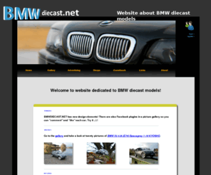 bmwdiecast.net: BMW diecast models
Website about BMW diecast models.