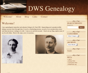 dwsgenealogy.com: Welcome!
DWS Genealogy. 