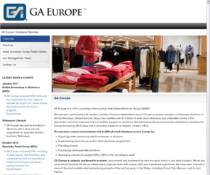 gaassetadvisors.net: GA Europe
GA Europe is a subsidiary of Great American Group, an industry leader in liquidations and other retail services.