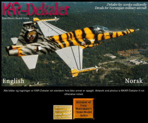 kardekaler.com: KAR-Dekaler
Decals for Norwegian militayr aircraft