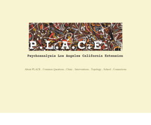 topoi.net: Psychoanalysis Los Angeles California Extension | Topoi.net
A PLACE for Lacanian Psychoanalysis. We offer analytic training, seminars, sessions, topology courses, & referrals to Lacanian psychoanalysts in Los Angeles.