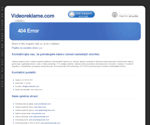 videoreklame.com: 404 Error - Videoreklame.com
