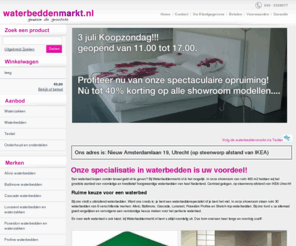 waterbeddenmarkt.net: De waterbed specialist voor o.a goedkope waterbedden  - Waterbeddenmarkt.nl
Waterbeddenmarkt.nl levert uitsluitend waterbedden en aanverwante artikelen van de bekende A-merken, maar dan wel tegen messcherpe prijzen!