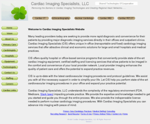 cardiacimagingspc.com: Cardiac Imaging Specialits LLC
Non-invasive Cardiac Imaging Services, Cardiac CT, Nuclear Cardiology, Echo Cardiography, Cardiac PET, In office Turn-key leased services