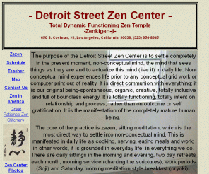 detroitstzencenter.com: Detroit St Zen Center
Daily meditation under the lineages of Dainin Katagiri-roshi and Harada Sekkei-roshi.