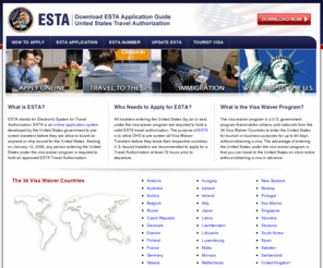 esta-america.org: ESTA: Apply for U.S. Travel Authorizations
Download the Visa Waiver ESTA Application Guide. Are you traveling on the Visa Waiver Program to the United States? Learn how to obtain a ESTA before you visit the United States.
