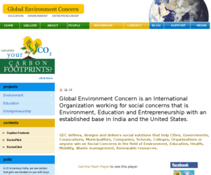 globaleconcern.com: :: Global Environment Concern ::
Global Environment Concern - Global Environment Concern is an International Organization working on various environmental and educational issues in India and the United States.