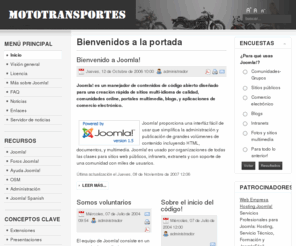 mototransportes.com: Bienvenidos a la portada
Joomla! - el motor de portales dinámicos y sistema de administración de contenidos