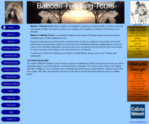 baboontrekking.com: Baboon Trekking
BABOON is committed to helping communities in Ethiopia provide service to tourists enabling them to make additional money. 