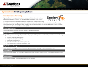 signaturescene.com: Signature Scene: Field Reporting Software
A-T Solutions is an industry leader in software and services supporting transportation and public safety organizations.