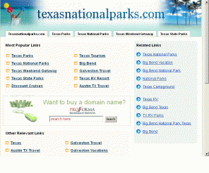 texasnationalparks.com: texasnationalparks.com: The Leading Texas Site on the Net
