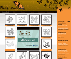dibujosmariposas.com: Dibujos Mariposas
Dibujos Mariposas para colorear de mariposas y orugas apropiadas para actividades infantiles y educacion preescolar. Dibujo mariposas para colorear para los niños a imprimir ya.