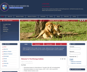 abrantes.com: Ethology Institute
Ethology, Animal Behavior, Distance Education, Dog Training, Diving.