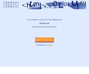 my-bbz.net: my-bbz.net
Internet-Provider, Webdesign, Software-Entwicklung für den Mittelstand