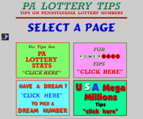 Lottery on Palotterytips Com  Pa Lottery Tipslottery Numbers Pa Lottery Stats