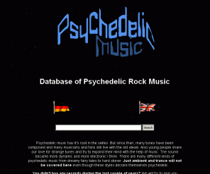 psychedelic-music.net: Psychedelic Music Net
Today´s Psychedelic Rock Music Database /  Reviews and Links