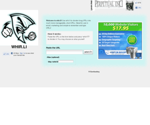 shorten.ws: whir.li - short URL, no ads!
Use whir.li to shorten long URLs into much more manageable, short URLs. Great for use in email, marketing and simple to remember and type URLs!