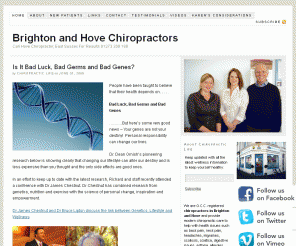 chiropracticlifeblog.com: Brighton and Hove Chiropractors — Call Hove Chiropractor, East Sussex For Results 01273 208 188
Brighton and Hove Chiropractor, Dr. Richard McMinn of Chiropractic Life serves Hove and Brighton residents with chiropractic.Call 01273 208188