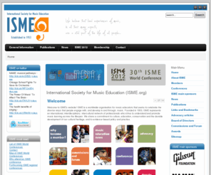 isme.org: International Society for Music Education (ISME.org)
ISME - International Society for Music Education (official website)