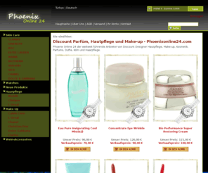 phoenixonline24.com: Discount Parfüm, Hautpflege und Make-up - Phoenixonline24.com - Phoenix Online 24
Discount Perfume, Skincare &Makeup - Phoenixonline24.com