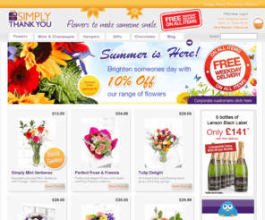 simplygoodwinecompany.com: Send Flowers Online | Flowers | Gift & Flower Delivery UK | Simply Thank You
Send flowers & gifts from the premier online flowers company. Simply Thank You specialise in beautiful flower delivery also with a range of gift hampers.