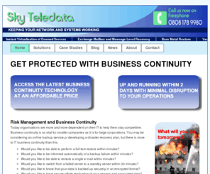 skyteledata.co.uk: Business Continuity Home | Sky Teledata
Sky Teledata provide Business Continuity solutions.