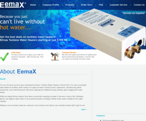 eemaxonline.com: EemaX® - Tankless Electric Water Heaters
