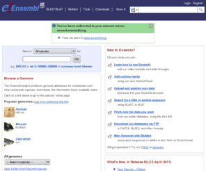 ensembl.org: Ensembl Genome Browser
