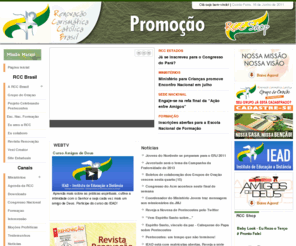 rccbrasil.org.br: Portal Oficial da RCC Brasil - Renovação Carismática Católica do Brasil.
O Portal oficial da RCC - Renovação Carismática Católica do Brasil - tem como missão propagar a cultura de Pentecostes, através da vivência do Batismo no Espírito Santo. Aqui você encontra testemunhos, formação, notícias, campanhas, projetos e eventos.