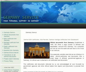 germany-service.com: German birth certificates, German marriage certificates, Standesamt: Official documents from Germany
German birth certificates, German marriage certificates, German birth records: Official documents from Germany