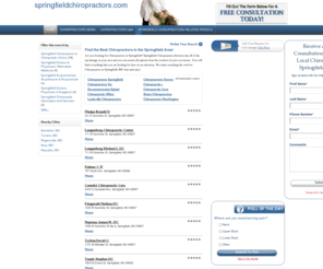 springfieldchiropractors.com: Springfield Chiropractors | Top Chiropractors in Springfield, MO
Springfield Chiropractors - Let us help you find the top Chiropractors in Springfield, MO.  Find addresses, phone numbers, driving directions, reviews and ratings on springfieldchiropractors.com