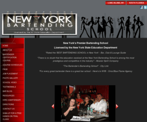 thenybartendingschool.com: new york Bartending School | new york Bartending Classes 212-768-8460 | New York Bartending School
At the New York Bartending School you learn all the classic, trendy and signature drinks served in todays popular bars.