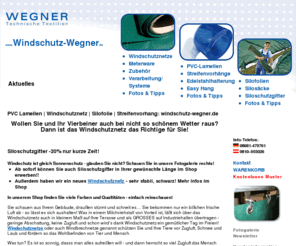 wegner.mobi: Windschutznetz | Silofolie | PVC Lamellen: windschutz-wegner.de
Windschutznetz - Für Landwirtschaft, Pferdebetriebe und Private,  Windschutznetzesilofolie, Lamellen Vorhänge. Sonderfertigungen auch mit Planen.