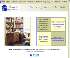 completeorganization.com: Professional Organizing Services for Your Home, Office, & Life - Complete Organization, Inc. - Professional Organizing Services for Home and Office - Complete Organization, Inc.
Get Organized with Complete Organization. Our Professional Organizers can help you organize your home, your office, and your life. Organizing Wichita, Kansas.