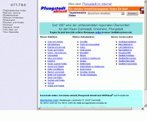 pfungstadt-online.de: Pfungstadt-online - Informationssystem für Darmstadt und Umgebung
Darmstadt-online - Das interaktive Informationssystem fuer Darmstadt und Umgebung