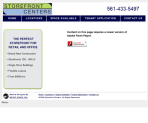 storefrontcenters.com: Storefront Centers - Retail Office Space Available
Storefront Centers is the PERFECT STOREFRONT FOR RETAIL AND OFFICE with brand new construction, storefronts 150 - 900 sf, single story buildings, flexible leases, starting from $495/mo