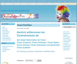xn--clownskostm-2hb.com: Clown Kostüm und Zubehör
Clown Kostüm, Karneval Kostüme und Zubehör für Clown-Kostüme für Karneval, Fasching, Motto-Party oder Kindergeburtstag günstig online bestellen. 