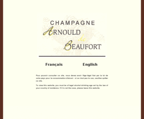 champagne-adebeaufort.com: Champagne Arnould de Beaufort - Verzenay - FRANCE -
Adeline et Joachim BEAUFORT-ARNOULD poursuivent avec expérience le savoir faire soigneusement transmis par leurs aînés sur les plus beaux crus champenois.