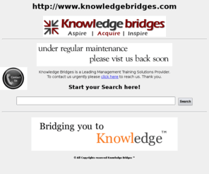 knowledgebridges.com: Knowledge Bridges
Knowledge Bridges is a leading Management training Provider