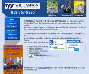 williamson-insurance.com: Fuquay-Varina Insurance|Insurance Fuquay-Varina
Fuquay-Varina Insurance is at Williamson Insurance - 919-567-9580 - 